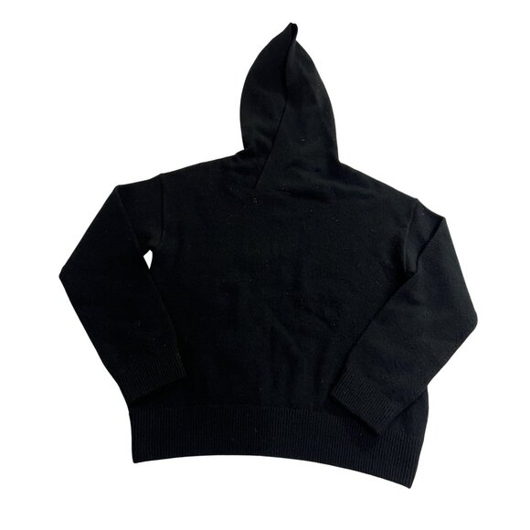 Vince Knit Cashmere Wool Hoodie in Black - Picture 1 of 5